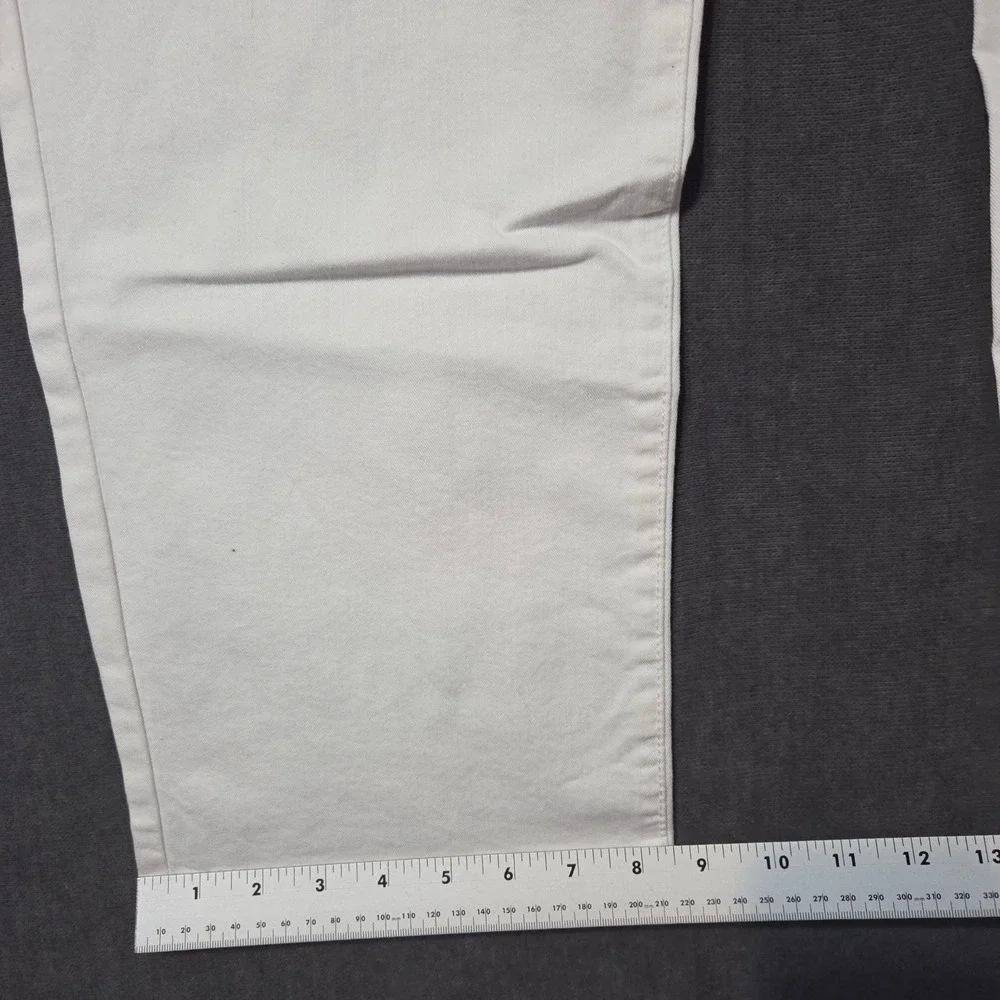 JM Collection Straight Leg Pants Womens 18 White Comfort Waistband Regular